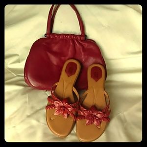 Cute Red Sandals, size 8.5